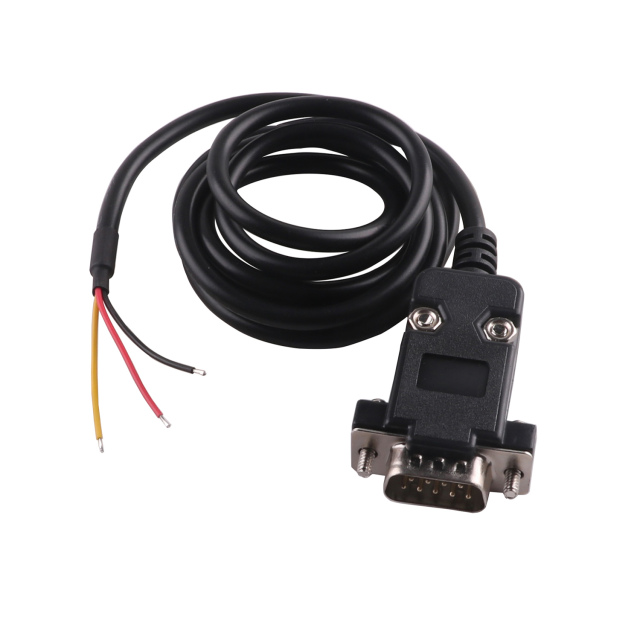 DB9 D-Sub 9 Pin Male/Female RS232 to Wire End Serial Adapter Converter 3 Pins 3P Cable