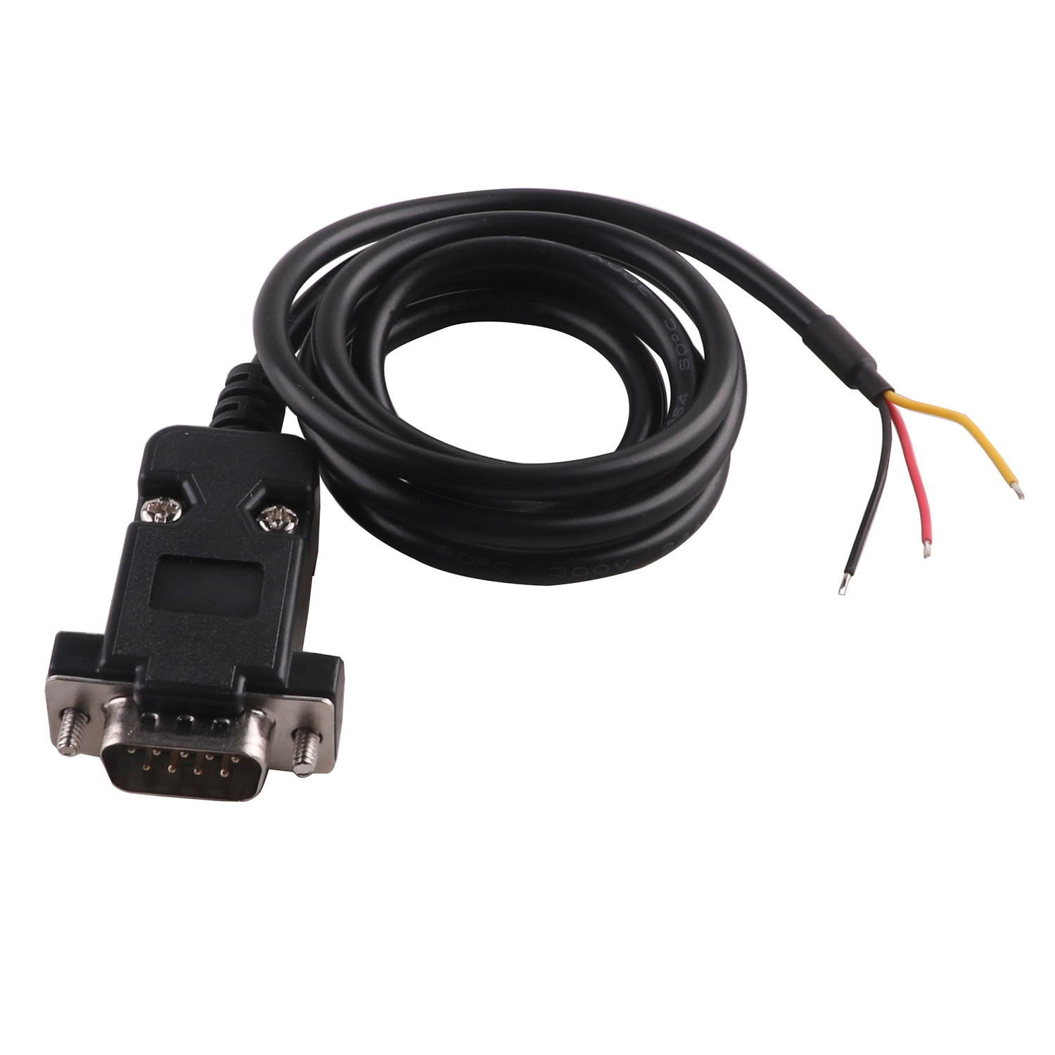 DB9 D-Sub 9 Pin Male/Female RS232 to Wire End Serial Adapter Converter 3 Pins 3P Cable