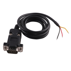 DB9 D-Sub 9 Pin Male/Female RS232 to Wire End Serial Adapter Converter 3 Pins 3P Cable