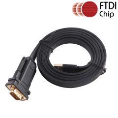 USB to DB9 Male RS232 Serial Cable FTDI Standard DB9 Female 9 Pin 9P Adapter