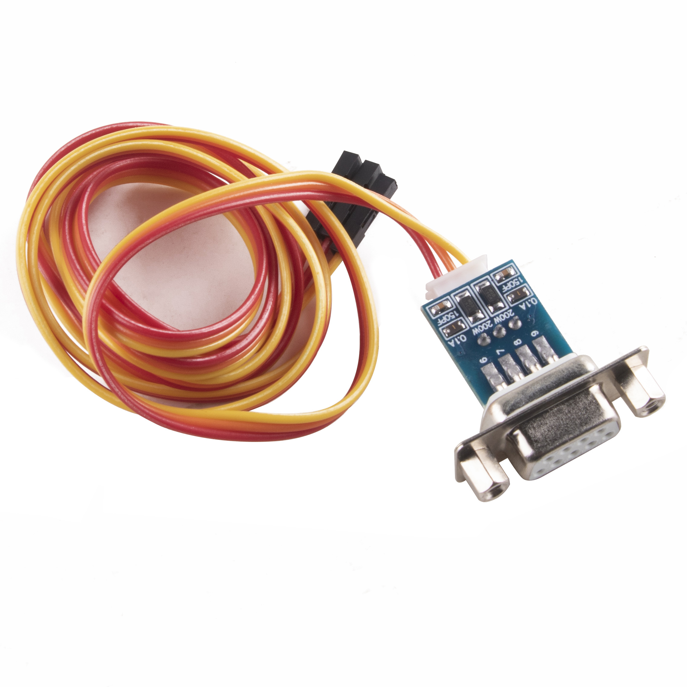 DB9 Female RS232 Serial Adapter Converter to 3 Pin 3P 2.54mm Dupont Data Cable