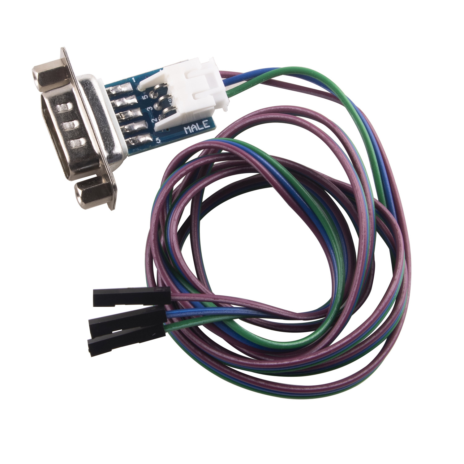 DB9 Male RS232 Serial Adapter Converter to 3 Pin 3P 2.54mm Dupont Data Cable