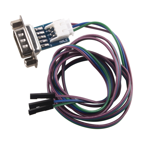 DB9 Male RS232 Serial Adapter Converter to 3 Pin 3P 2.54mm Dupont Data Cable