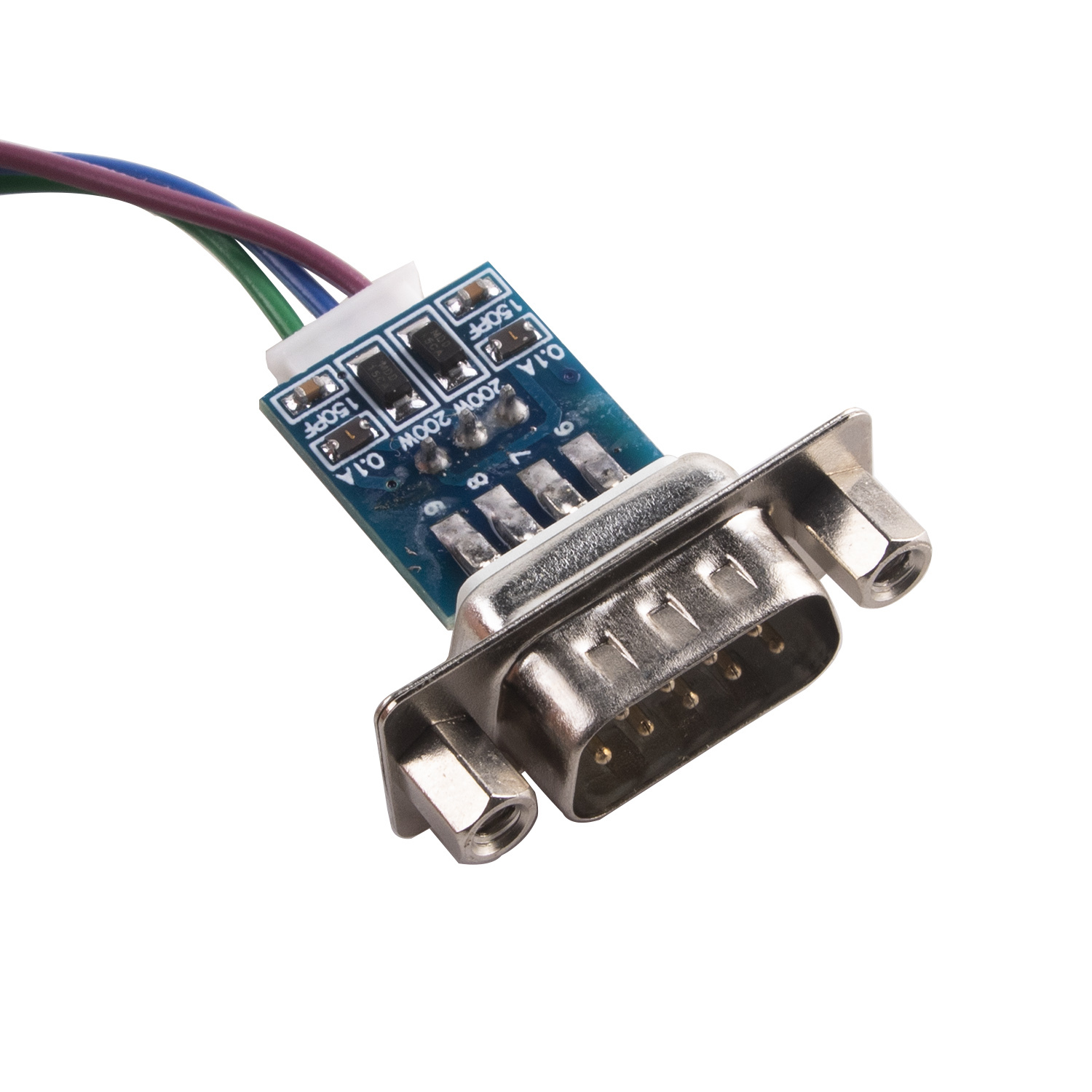 DB9 Male RS232 Serial Adapter Converter to 3 Pin 3P 2.54mm Dupont Data Cable