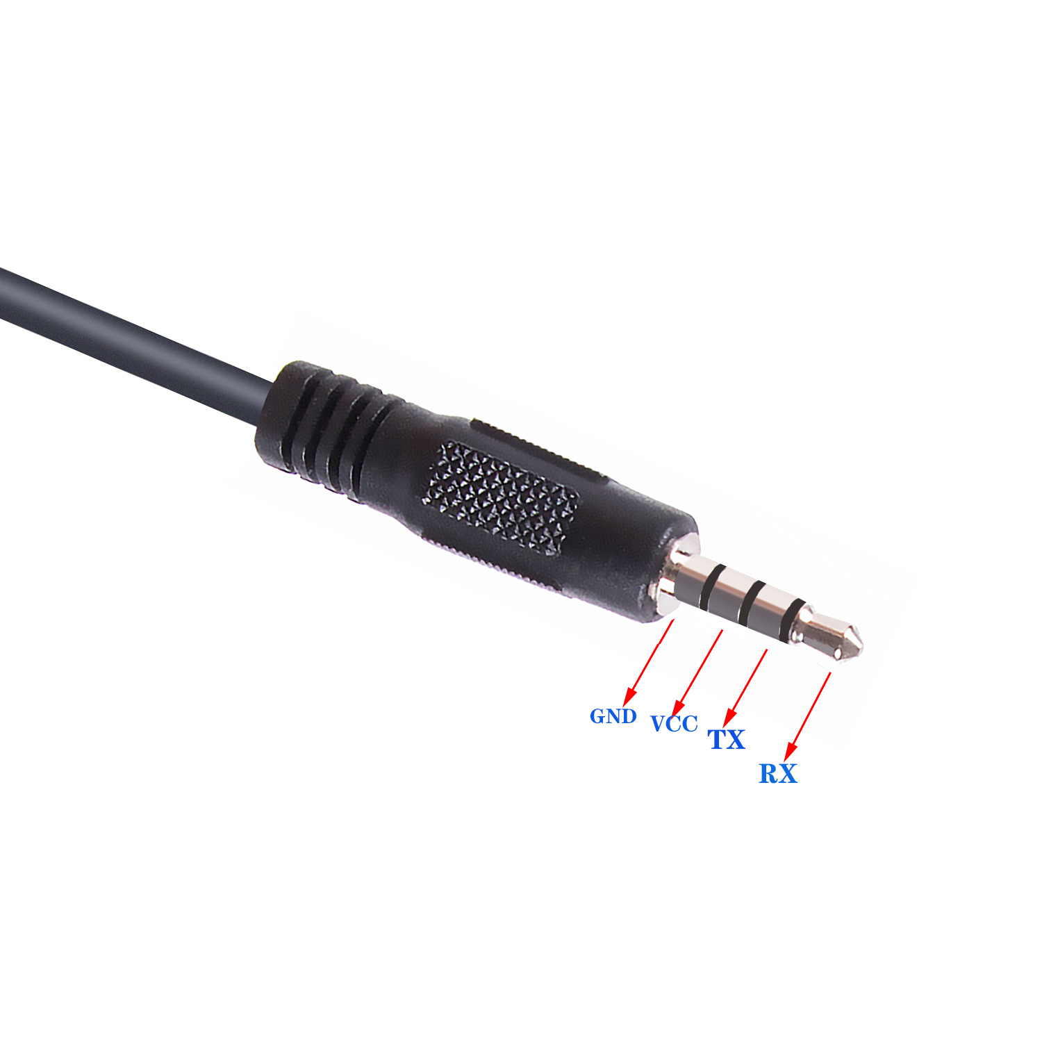 USB to 3.5mm Stereo Audio Jack TRRS RS232 Serial Adapter Converter Cable With 4P TX RX GND VCC CP2102 for Win 11 10 8 Mac OS