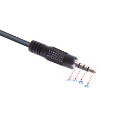 USB to 3.5mm Stereo Audio Jack TRRS RS232 Serial Adapter Converter Cable With 4P TX RX GND VCC CP2102 for Win 11 10 8 Mac OS