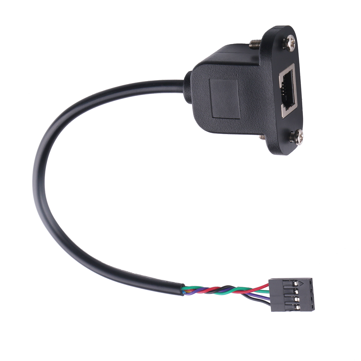 4P Dupont Header to RJ12 RJ11 Screw Panel Mount Extension Cable