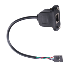 4P Dupont Header to RJ12 RJ11 Screw Panel Mount Extension Cable