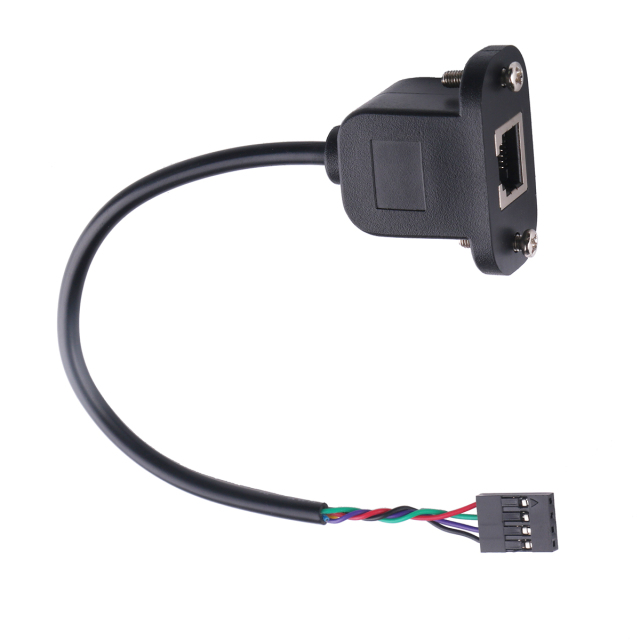 4P Dupont Header to RJ12 RJ11 Screw Panel Mount Extension Cable