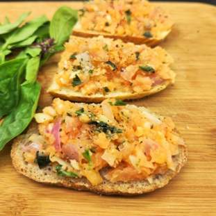 Bruschetta Toasted Italian Bread