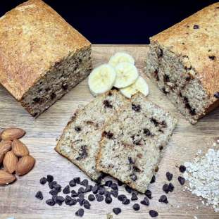 Low-Carb Banana Chocolate Bread