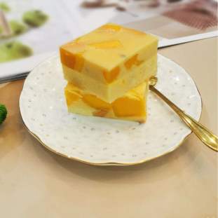 Mango milk mousse