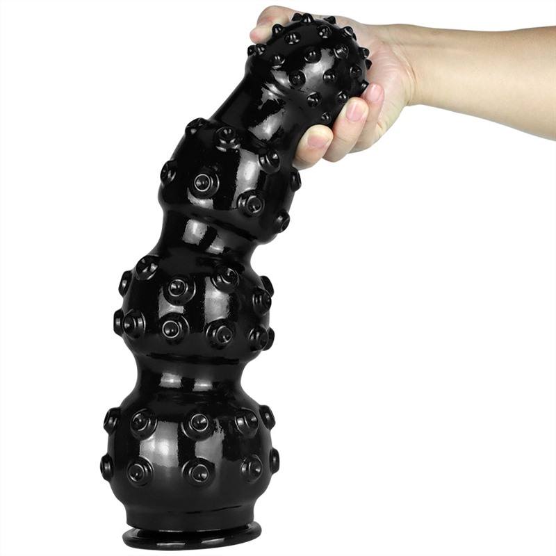 13 Inch Thickness Black Tentacle Anal Dildo For Advanced Play