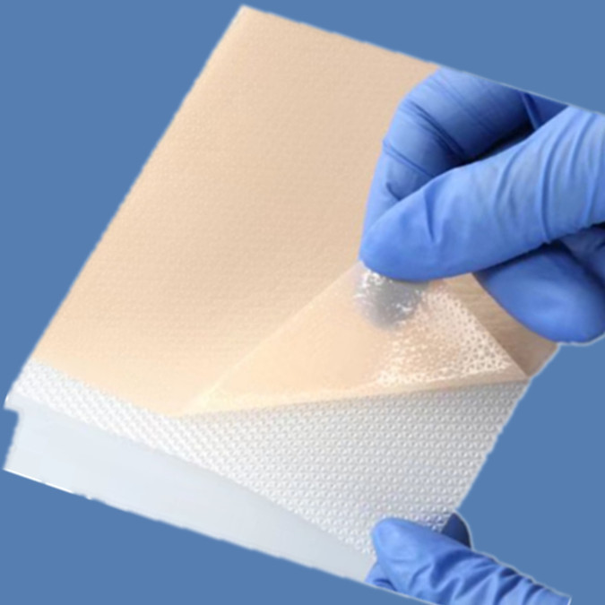 Pansement cicatriciel en gel de silicone - film PU