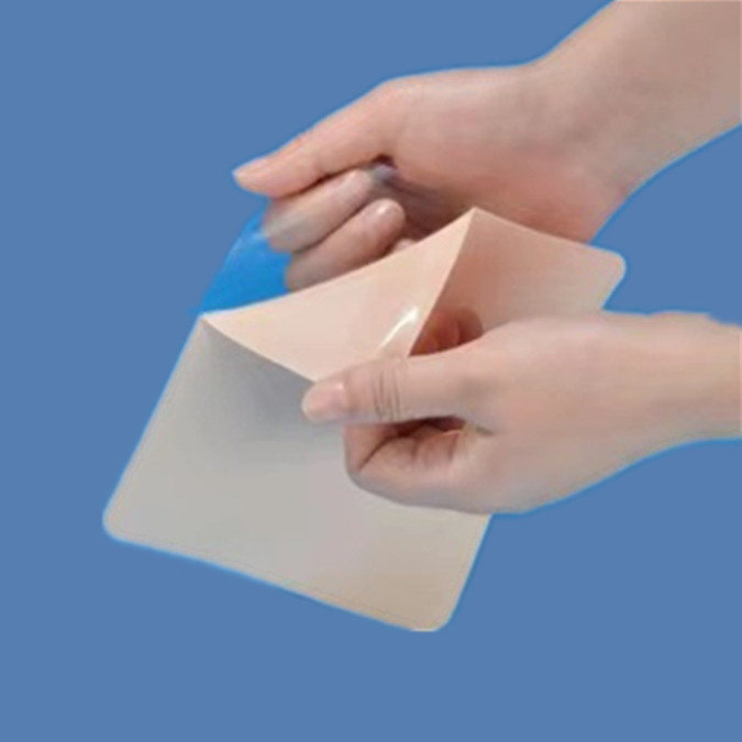 Pansement cicatriciel en gel de silicone - Film de caoutchouc de silicone transparent