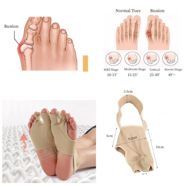 Manica per piede a doppia punta, pianta intera