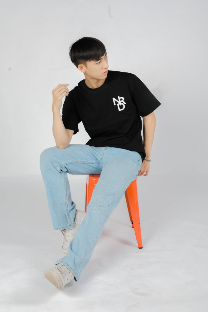 Natrada Cotton Oversized Crew Neck Half-Sleeve T-Shirt