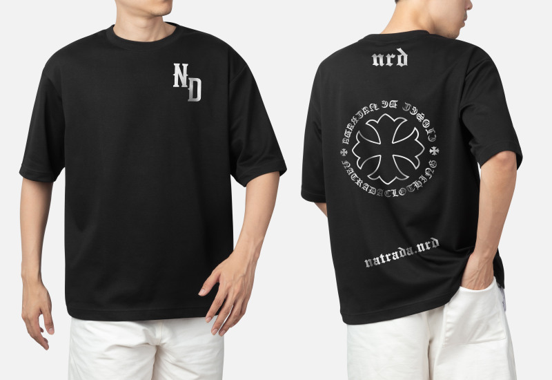Natrada Cotton Oversized Crew Neck Half-Sleeve T-Shirt