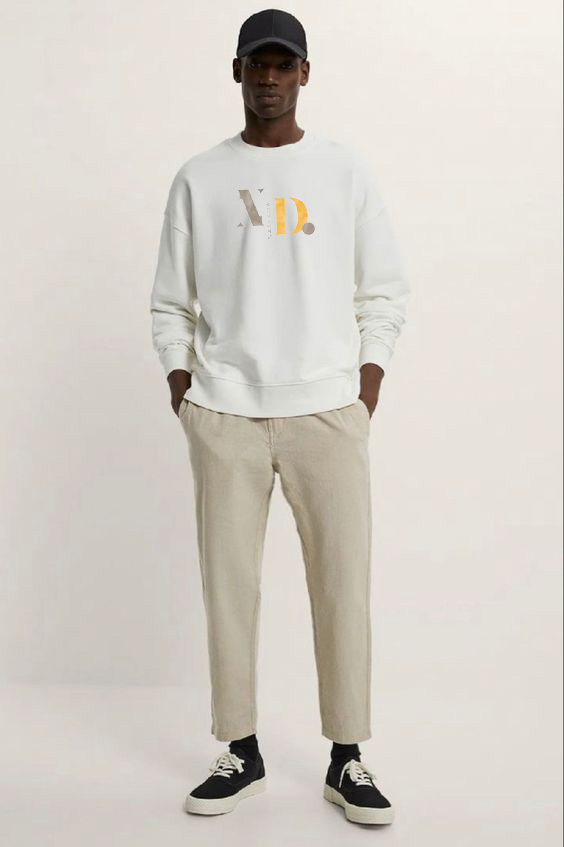 Natrada Cotton Crew Neck Long-Sleeve Sweatshirt