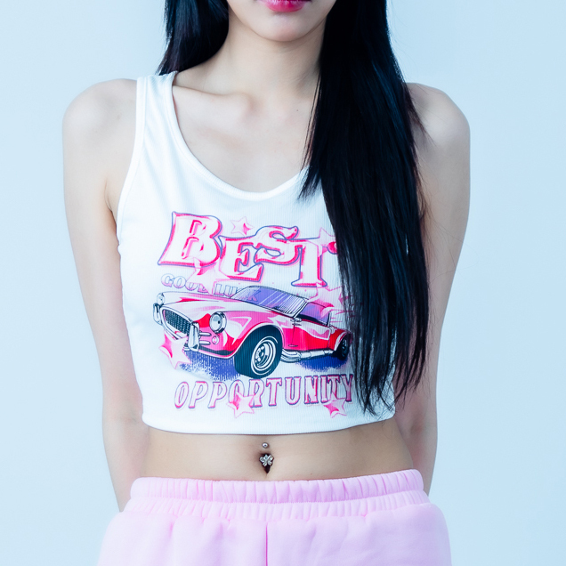 Natrada Sleeveless Crop Top