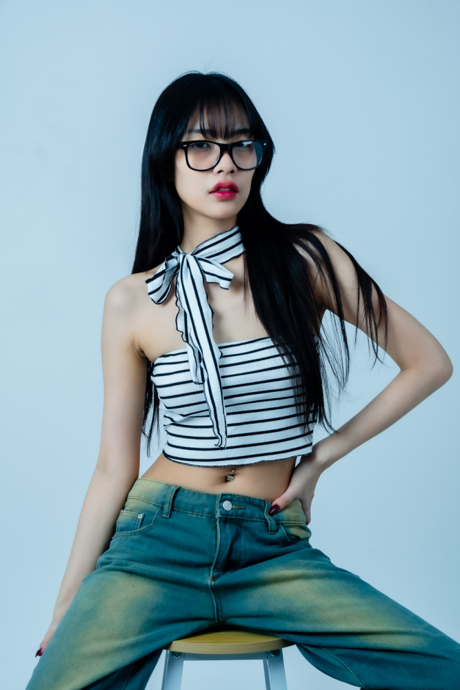 Natrada Striped Halter Crop Top