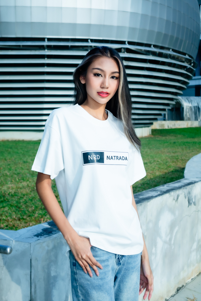 Natrada Cotton Oversized Crew Neck Half-Sleeve T-Shirt