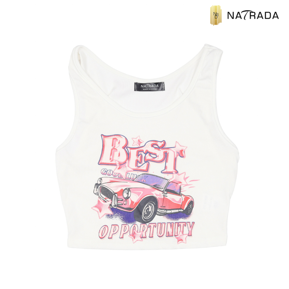 Natrada Sleeveless Crop Top