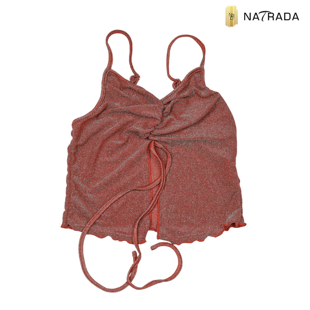 Natrada Crop Top | Dark Red