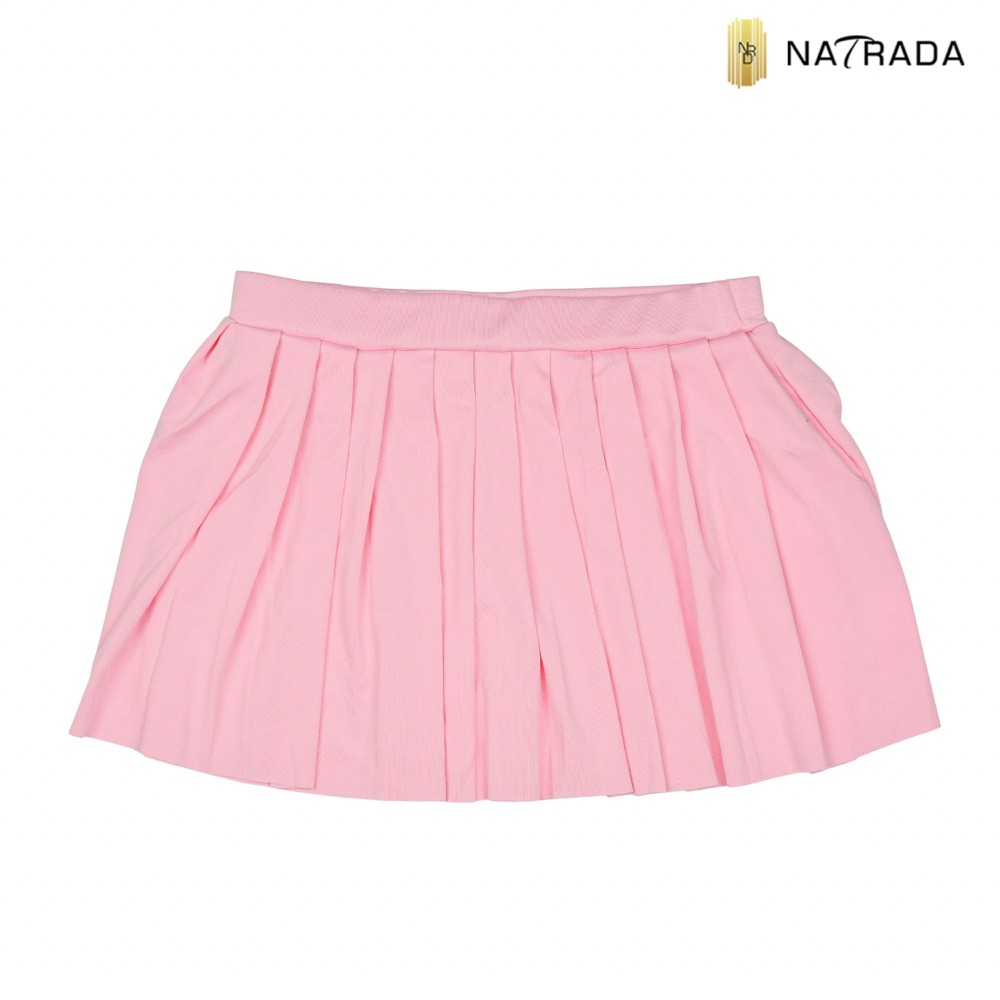 Natrada Pleated Mini Skirt | pink