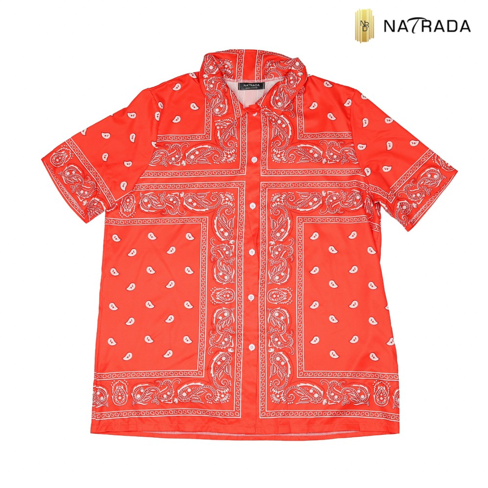 Natrada Paisley Scarf Print Shirt