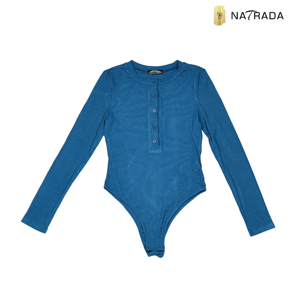Natrada ฺButton Bodysuit | Blue