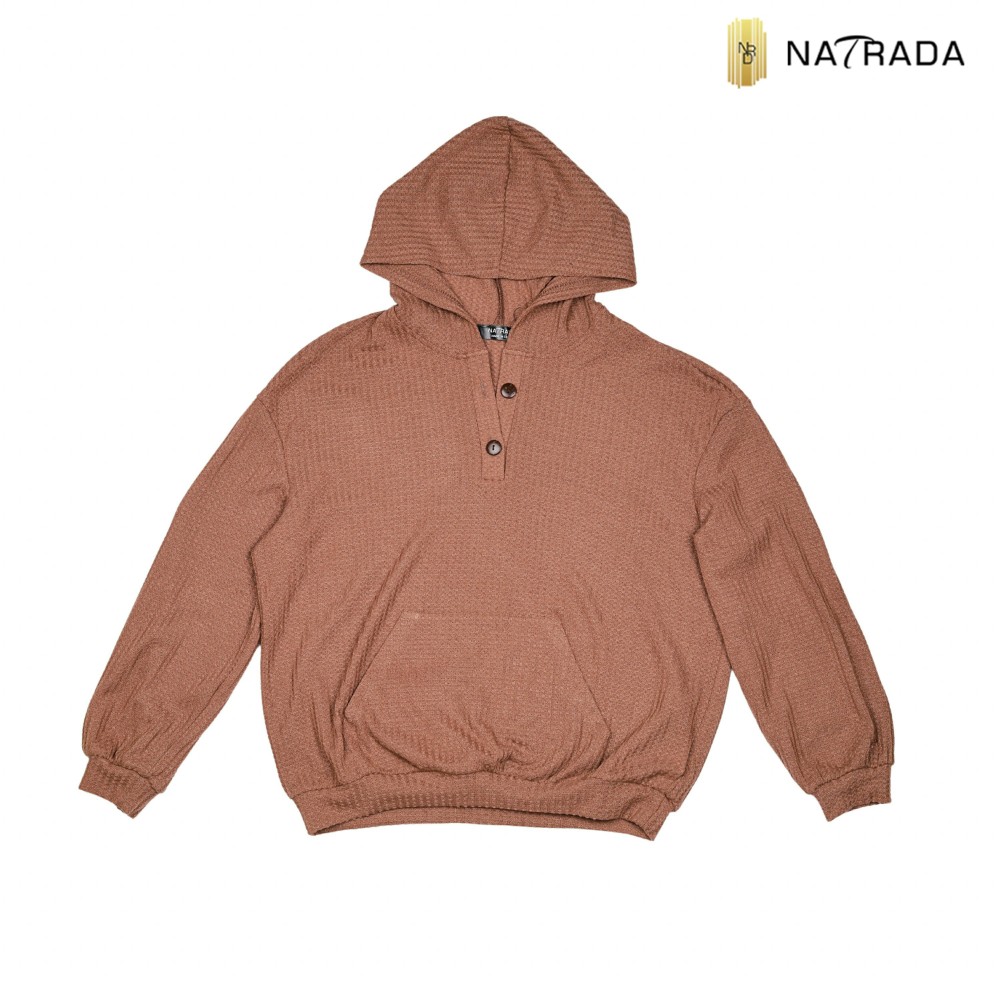 Natrada Plain Sweater | Brown