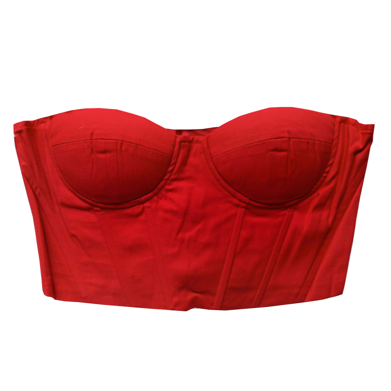 SHEIN Corset Style Crop Top | Red
