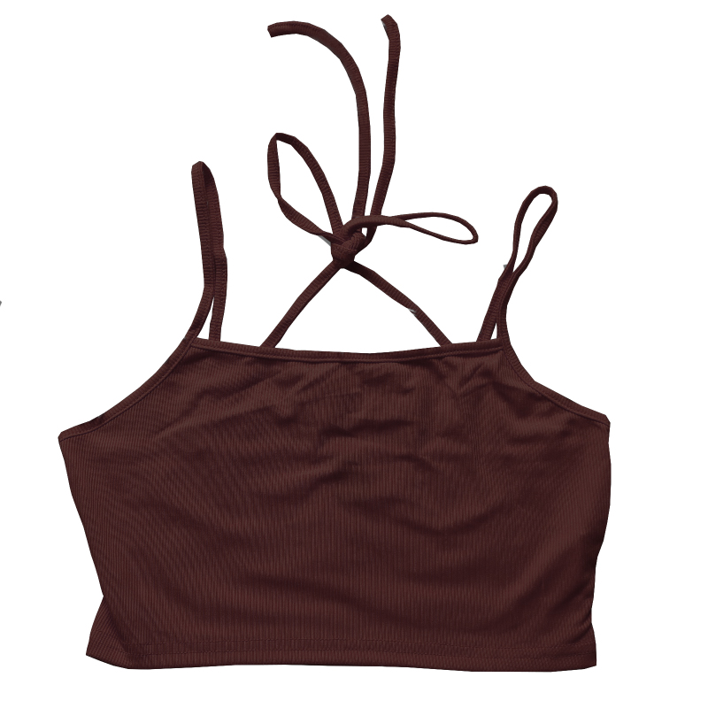 SHEIN Camisole Crop Top | Dark Brown