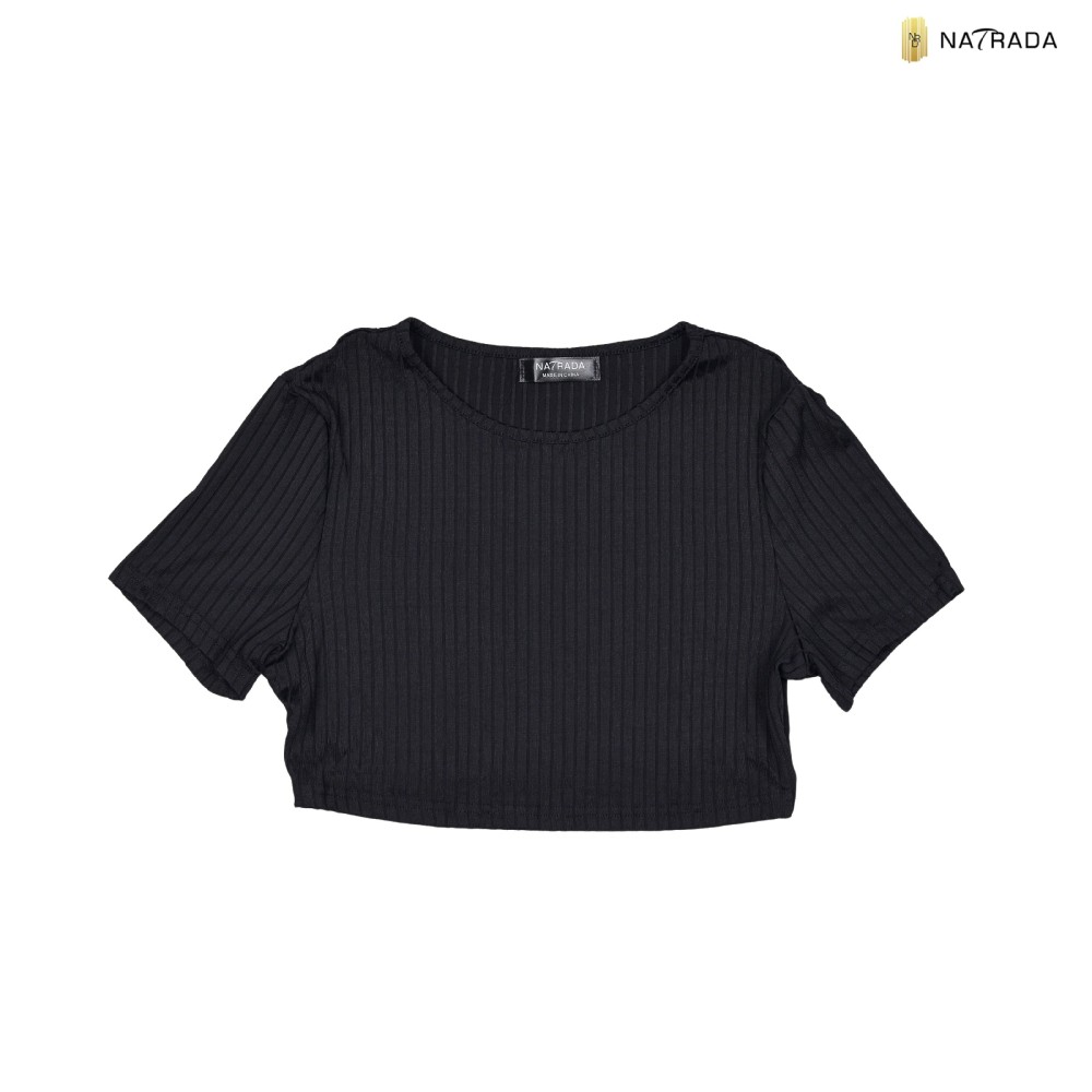 Natrada Crop Top Trouse Sets | Black