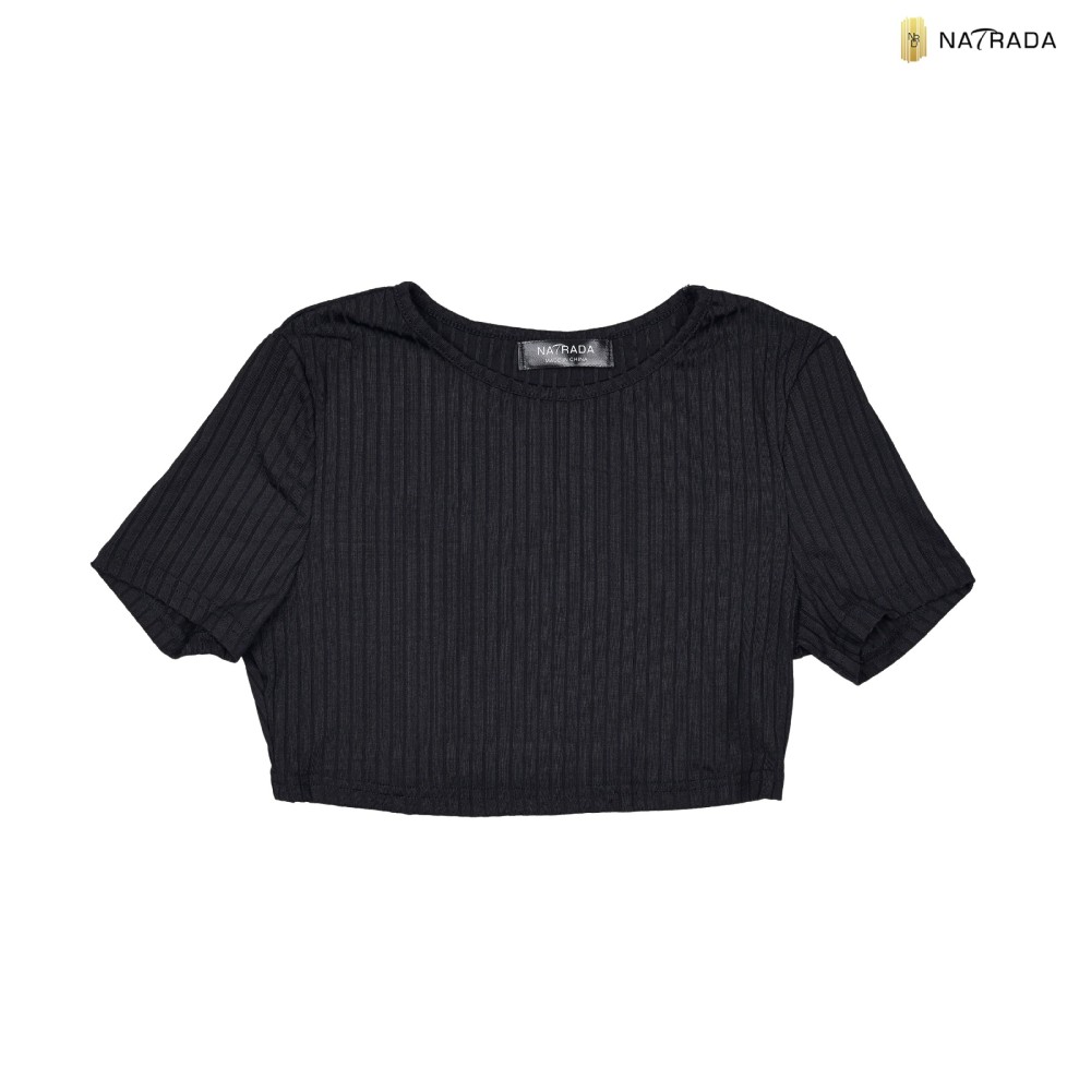 Natrada Crop Top | Black