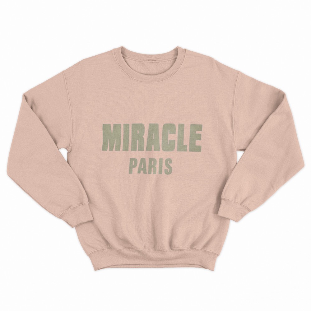 SHEIN Sweater Hoodie MIRACLE PARIS Print | Free Size