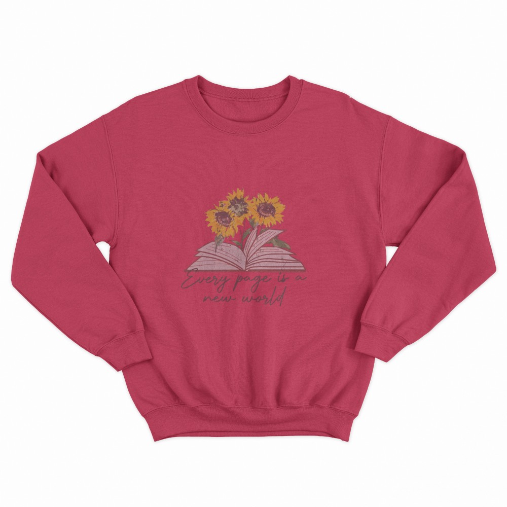 SHEIN Sweater Hoodie Sun Flower Print | Free Size