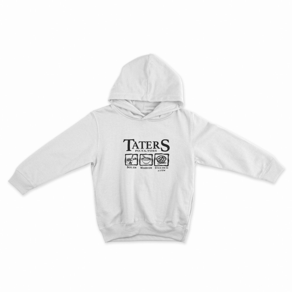 SHEIN Sweater Hoodie TATERS Print | Free Size
