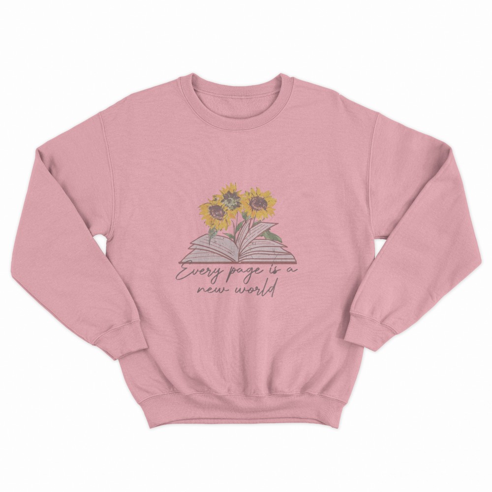 SHEIN Sweater Hoodie Sun Flower Print | Free Size
