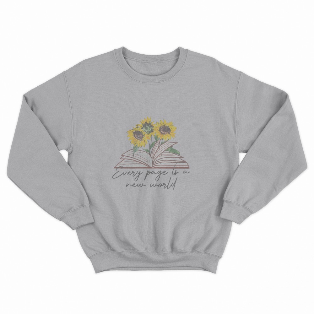 SHEIN Sweater Hoodie Sun Flower Print | Free Size