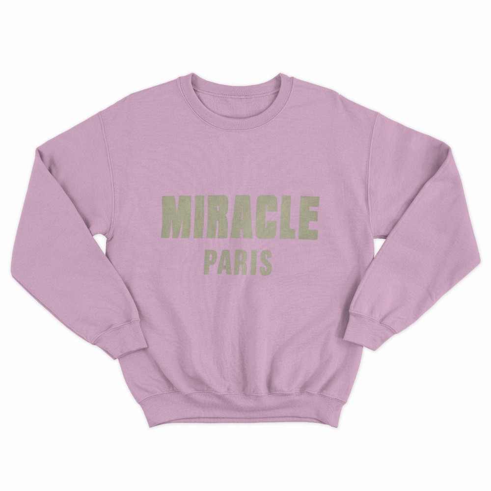 SHEIN Sweater Hoodie MIRACLE PARIS Print | Free Size