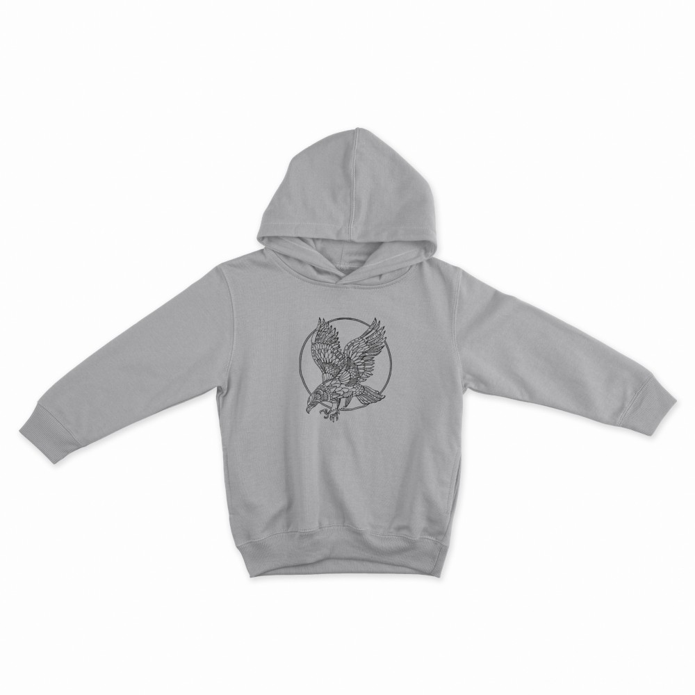 SHEIN Sweater Hoodie Eagle Print | Free Size
