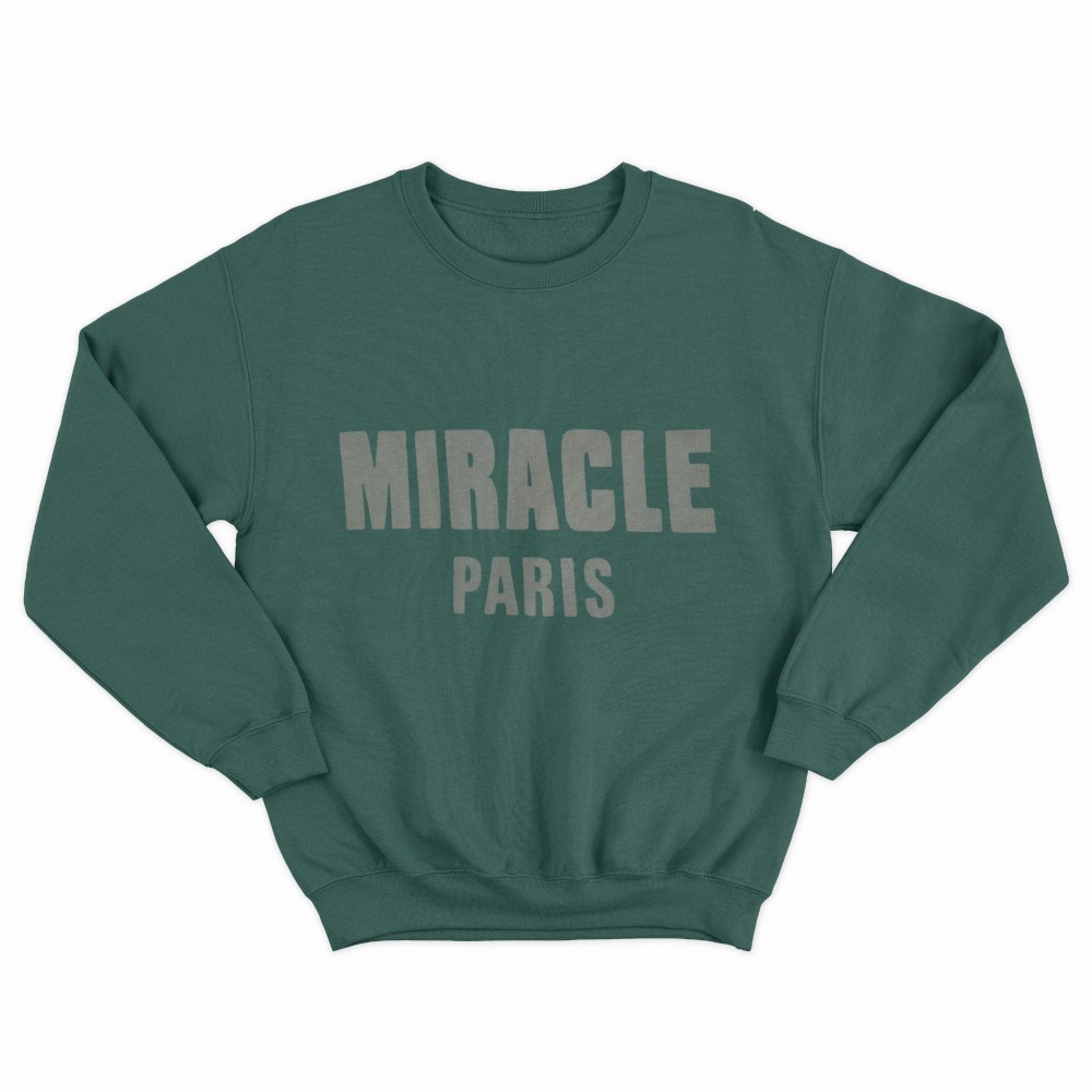 SHEIN Sweater Hoodie MIRACLE PARIS Print | Free Size