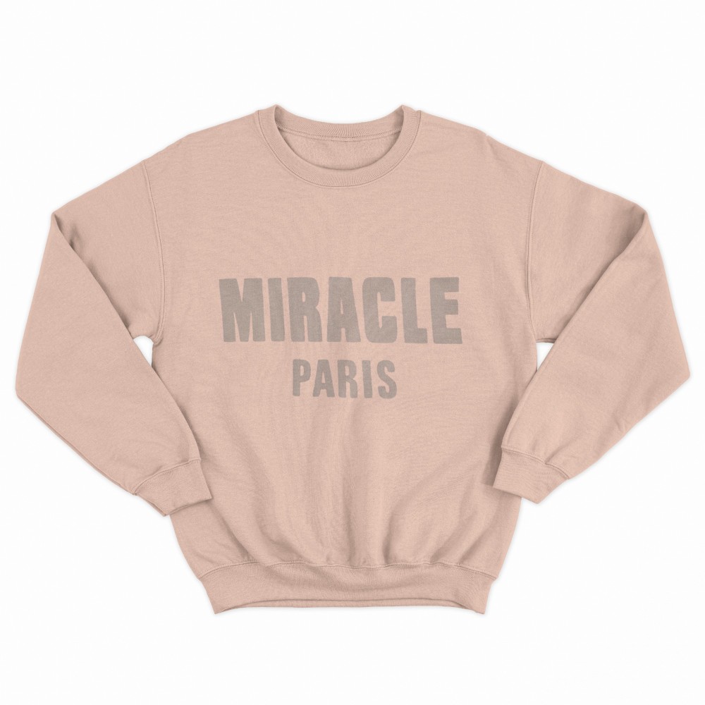 SHEIN Sweater Hoodie MIRACLE PARIS Print | Free Size