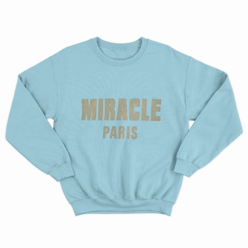 SHEIN Sweater Hoodie MIRACLE PARIS Print | Free Size