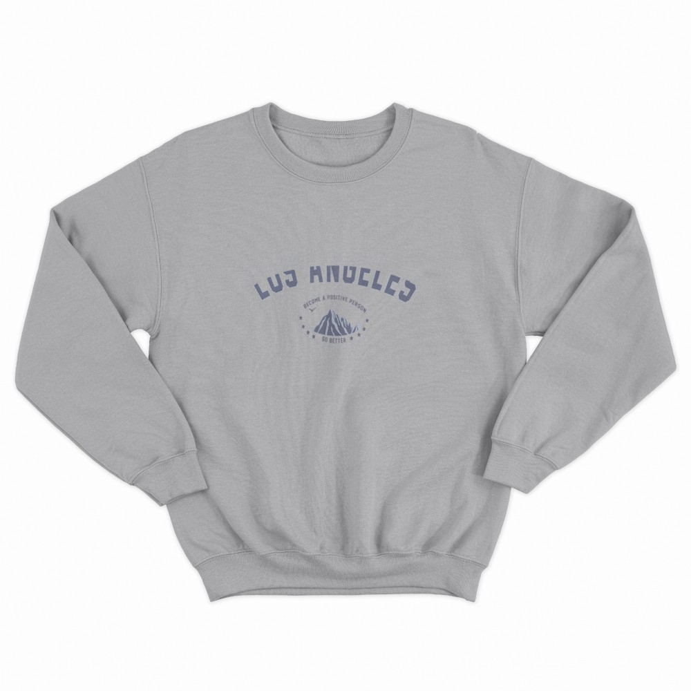 SHEIN Sweater Hoodie LOSANGELES Print | Free Size