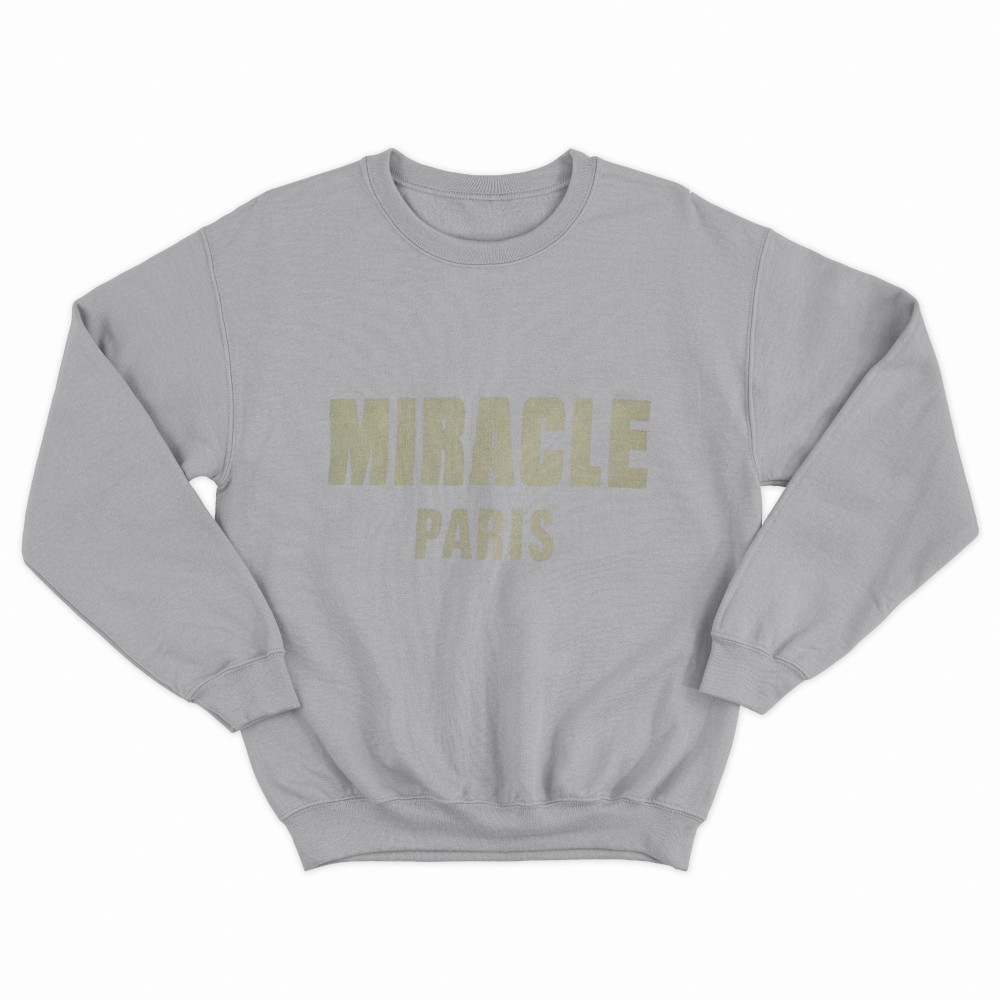 SHEIN Sweater Hoodie MIRACLE PARIS Print | Free Size