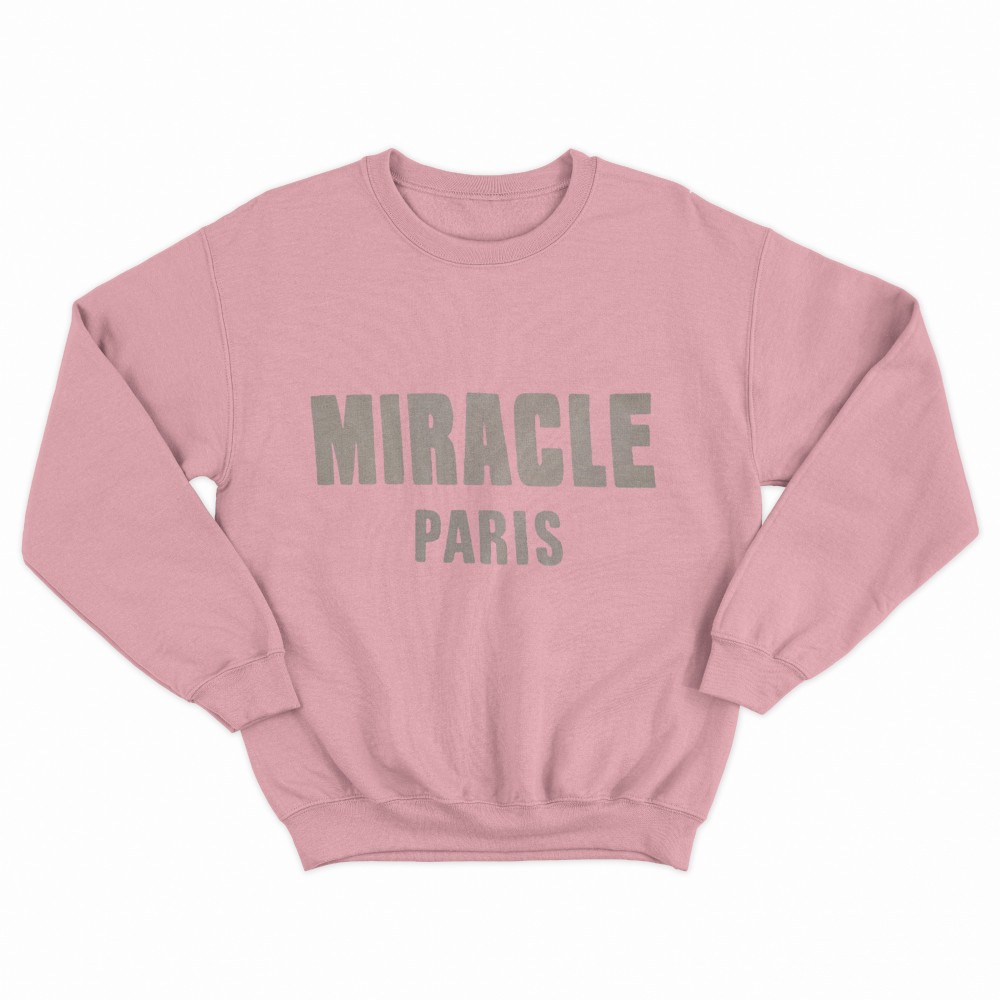 SHEIN Sweater Hoodie MIRACLE PARIS Print | Free Size