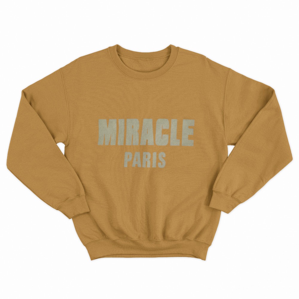 SHEIN Sweater Hoodie MIRACLE PARIS Print | Free Size